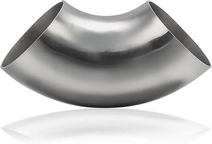 2.5 Inch 90° Mandrel Bend Elbow, SS304 Stainless Steel Bend Tube 90 Degree by Cotonlake