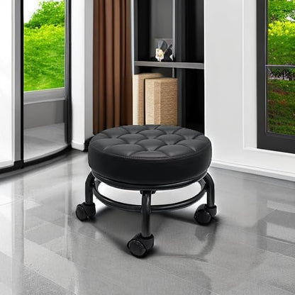 A&A Rolling/Scoot Stool | Comfortable | Heavy-Duty/Sturdy | 360 Degree Rotating - Image 2