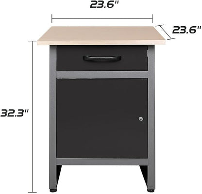 JZD Steel Workbench Garage Storage Cabinet Set - Image 5
