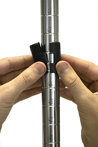 Omega 24" Deep x 54" Wide x 63" High 3 Tier Chrome Starter Shelving Unit - Image 6