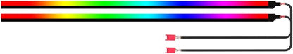 Dreamcolor Acrylic Interior Car Lights, 2 Piece 43.3inch/110cm 128 Colorful Car by HMYC