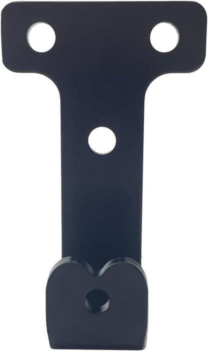 4 PCS black heavy duty metal flat j hooks - Image 3