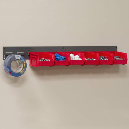 Akro-Mils 30632 Heavy Duty Wall Mount Garage Storage Steel Louvered Rail | Wall - Image 2