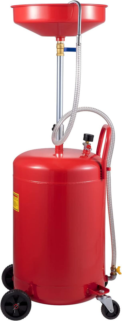 VEVOR 20-Gallon Waste Oil Drain Tank, Air Operated Portable Oil Drainer - Image 10