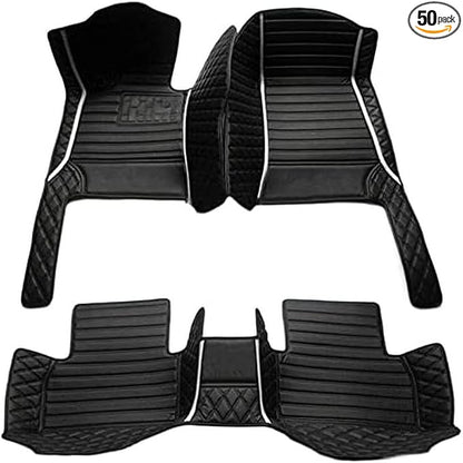TAHALICustom Colors Car Floor Mats Black Pink by Unknown
