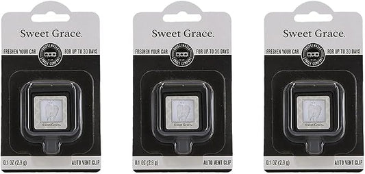 Bridgewater Candle Auto Vent Clip 3 Pack Long Lasting Car Air Freshener-Sweet by BridgewaterCandle
