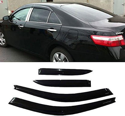 Wind Deflector Compatible with 1997-2001 Toyota Camry Smoke Sun/Rain Guard - Image 2