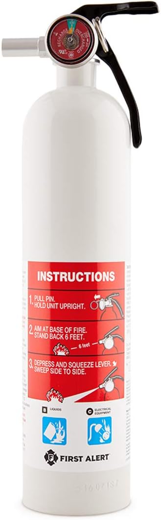 First Alert Fire Extinguisher for Car & Marine Use, UL RATED 10-B:C, AUTOMAR10 by FirstAlert