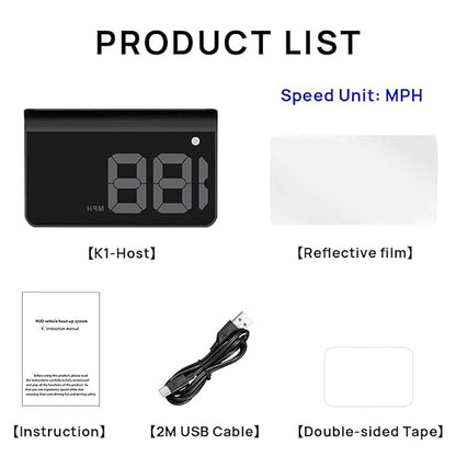 Heads up Display for Cars, Car HUD, Head up Display for Car, Digital GPS HUD - Image 5