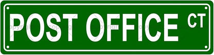 POST OFFICE CT Space Metal Tin Street Sign Bar Cafe Garage Cave Home Room Wall by Unknown