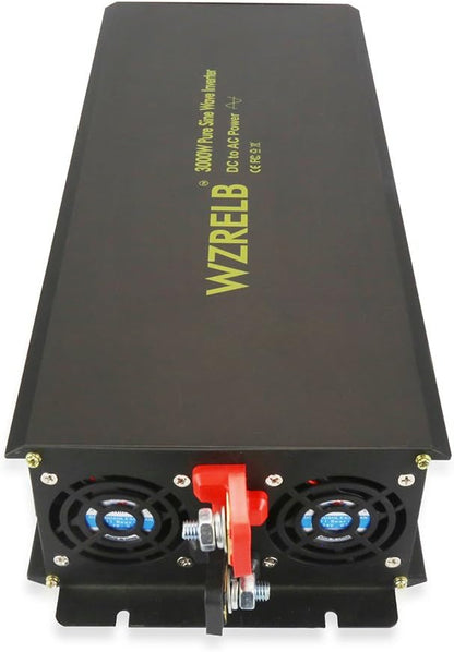 WZRELB Power Inverter 3000W Pure Sine Wave Inverter 24V 120V Dc AC Converter - Image 5