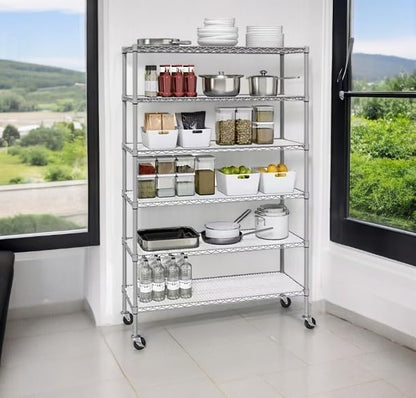 Organize in Style with The Members Mark 6-Tier NSF Heavy Duty Wire Shelving - Image 3