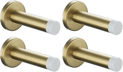 JQK Door Stopper Gold, 304 Stainless Steel Thicken 1mm Sound Dampening Door by Homeimprovement