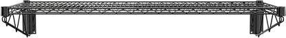 18" x 48" Black Epoxy Wire Wall Mount Shelf - Image 4