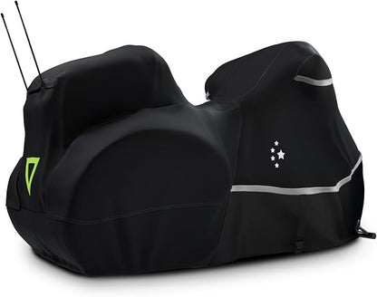 Motorcycle Cover with Side+Top Box Heavy Duty 420D Waterproof by LILIBZAKI