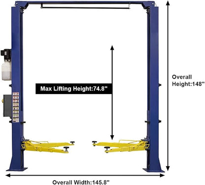 Car Lift 9, 000lbs 2 Post Auto Lift Overhead Auto Truck Hoist - Image 5