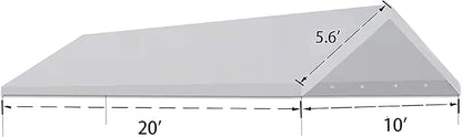 10' x20' Upgraded Carport Replacement Canopy Cover - Image 2