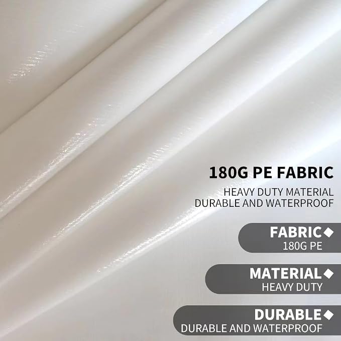 Rutile 12 x 20 FT Carport Replacement Cover, Heavy Duty Car Tarp Canopy Tent - Image 3