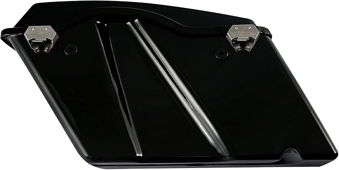 XFMT Vivid Black Hard Saddlebags Saddle Bags Trunk Black Latches W/Black - Image 5
