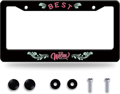 Best mom License Plate Frame Love mom License Plate Frames Stainless Steel by BRAGHRTED