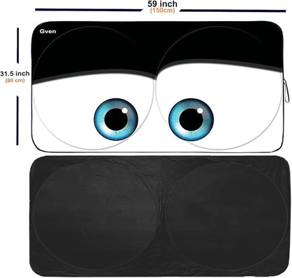 Gven- The Original Patented Car Eyes Windshield Sun Shade 2025 Windshield Cover - Image 2