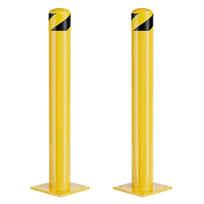 Safety Bollard Post, 36 Inch Height Steel Bollards, 4.5 Inch Diameter Parking by SpecializeinYourNeeds