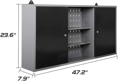 JZD Steel Wall Mount Storage Cabinet System - Image 3