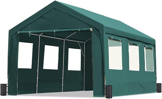 ADVANCE OUTDOOR 10x20 ft Adjustable Height Carport by ADVANCEOUTDOOR