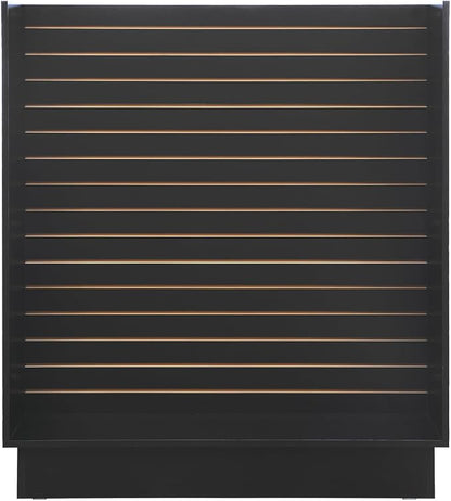 WISDOMFUR H-Unit Slatwall Gondola Display – 4 ft Black Freestanding Retail - Image 3