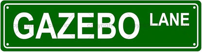 GAZEBO LANE Space Metal Tin Street Sign Bar Cafe Garage Cave Home Room Wall by Unknown