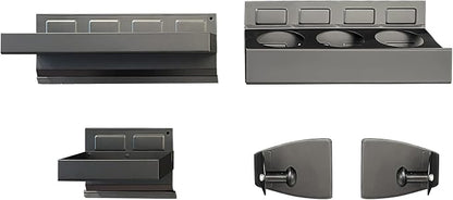C&T 4-Piece Magnetic Toolbox Shelf, Tray and Holder Set, Magnetic Toolbox Tray by CT