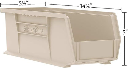 Akro-Mils 30234 AkroBins Plastic Storage Bins, Space-Saving Stackable Bins - Image 2