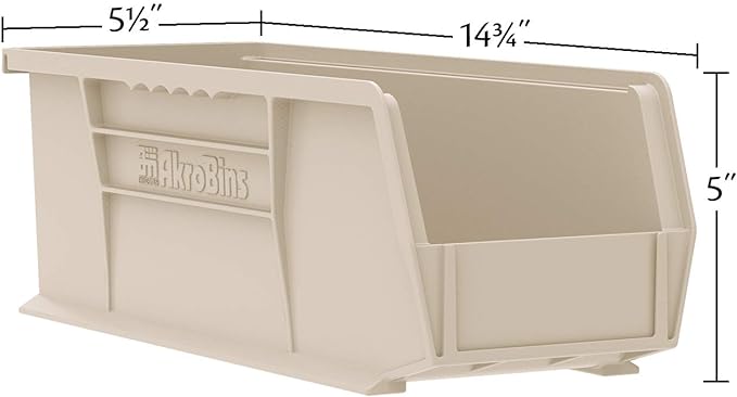 Akro-Mils 30234 AkroBins Plastic Storage Bins, Space-Saving Stackable Bins - Image 3