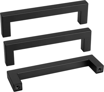 goldenwarm 60Pack 4.5INCH Drawer Pulls Black Modern Cabinet Hardware by goldenwarm