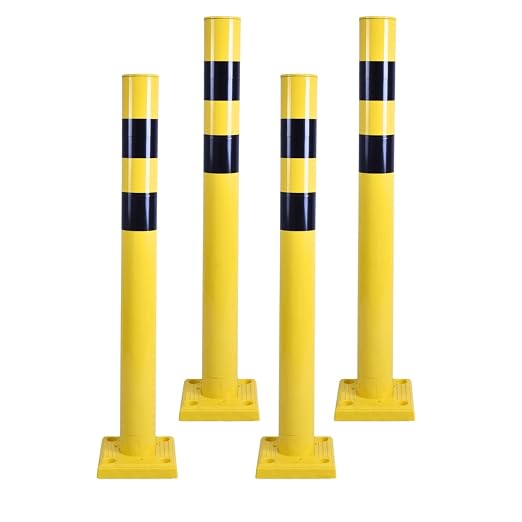 4 Pack 4" Diameter SpringBack Safety Bollard Post by OranclUS