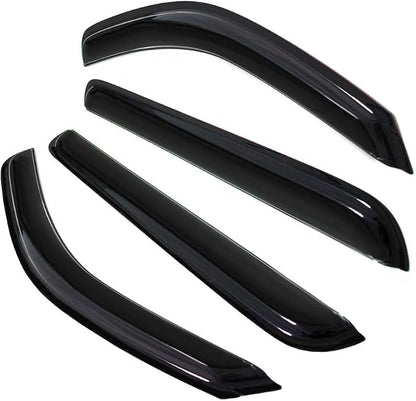 4pc Sun Rain Guards Window Visor Wind Deflector Compatible - Image 2