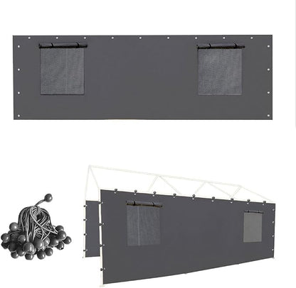 Sidewall Panel with Mesh Windows and Elastic Ball Bungees, by Vanteriam