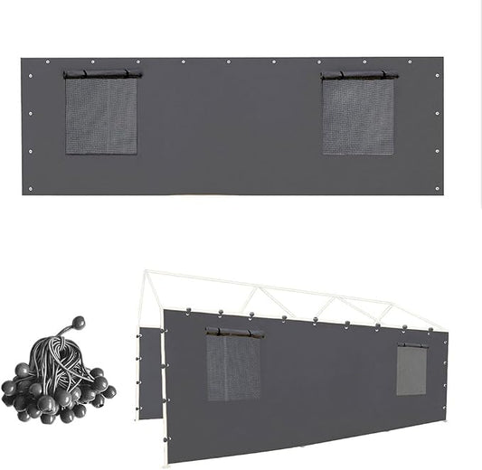 Sidewall Panel with Mesh Windows and Elastic Ball Bungees, by Vanteriam