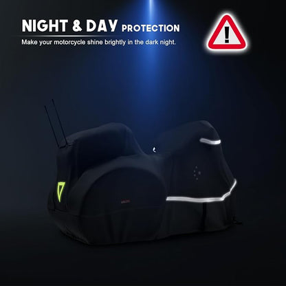 Motorcycle Cover with Side+Top Box LI LIBZAKI Heavy Duty 600D Waterproof - Image 8