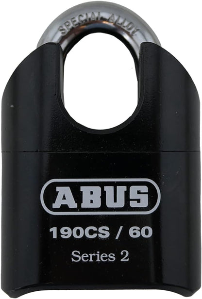 ABUS 190CS/60 High Security Solid Steel Combination Padlock, Closed Shackle by ABUS