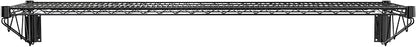 14" x 60" Black Epoxy Wire Wall Mount Shelf - Image 3