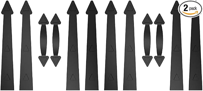 ZEKOO Garage Door Magnetic Decorative Hardware Kit, 8 Hinges 4 Handles Door by ZEKOO