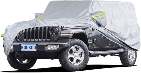 KouKou 6 Layers SUV Car Cover Waterproof All Weather, Universal Fit by focusonqualityservicehear