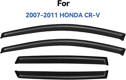 Window Visors Rain Guards for 2007 2008 2009 2010 2011 Honda CRV, Out-Channel - Image 2