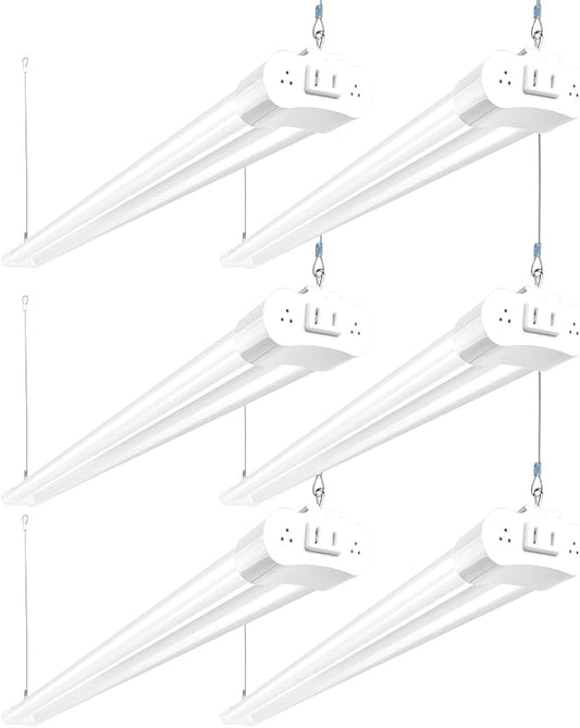 hykolity 6 Pack 4FT Linkable LED Shop Light, Utility Shop Light Fixture by hykolity