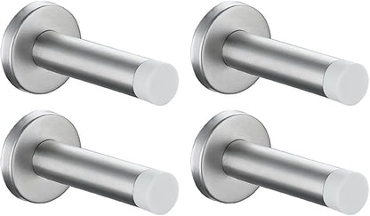 JQK Door Stopper, 304 Stainless Steel Thicken 1mm Sound Dampening Door Stop by Homeimprovement