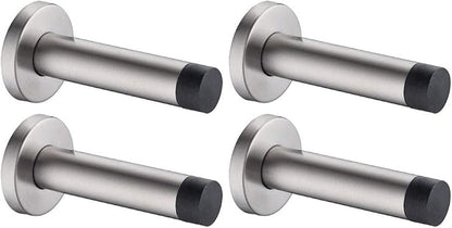 JQK Door Stopper, 304 Stainless Steel Thicken 1mm Sound Dampening Door Stop by Homeimprovement