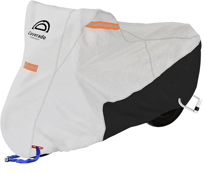 Coverado Motorcycle Cover Waterproof, All Weather Protection Outdoor Full by COVERADOAUTO