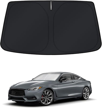 KUST Windshield Sun Shade for Infiniti Q60 Coupe 2017-2022 Window Sunshade Sun by KUST