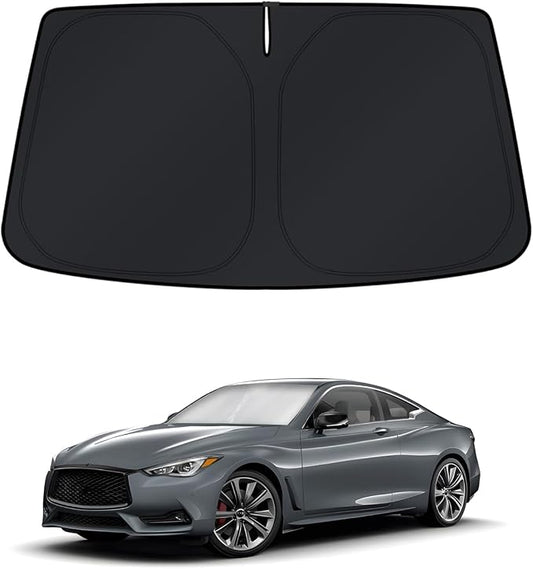 KUST Windshield Sun Shade for Infiniti Q60 Coupe 2017-2022 Window Sunshade Sun by KUST